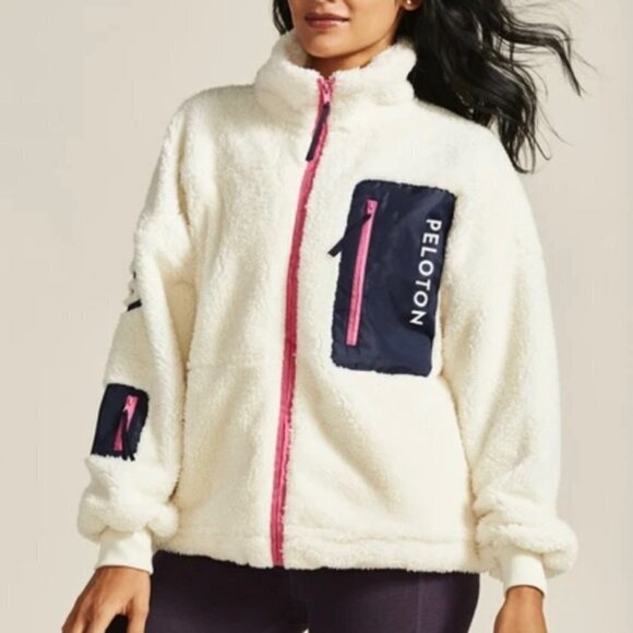 Peloton Sherpa Teddy Jacket I Size S - Picture 1 of 7